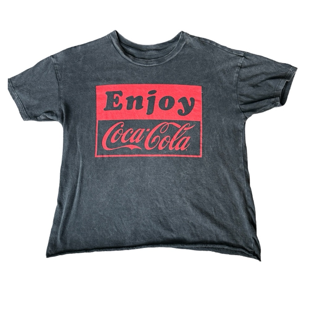 Coca Cola Gray Short Sleeve Shirt